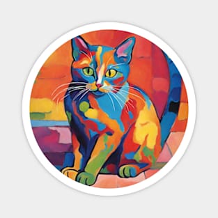 fauvism cat art les fauves pt12 Magnet